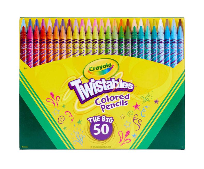 Twistables Colored Pencils, 50 Count